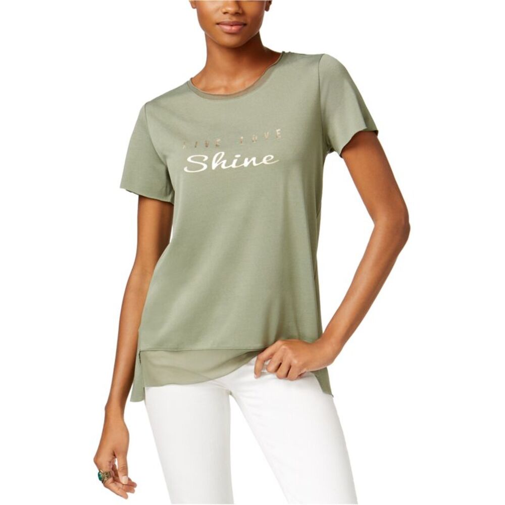 Jamie & Layla Womens Live Love Shine Graphic T-Shirt, NWT